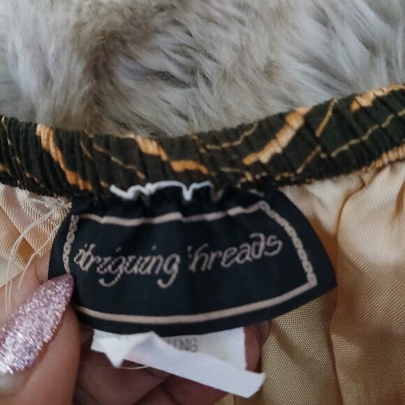 Vintage Intriguing Threads Safari Animal Midi Skirt Giraffe Zebra Lined Size 12 - Picture 3 of 11